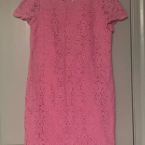 Talbots Pink Lace Mini Dress